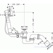 HANSGROHE Kádtöltő le-és túlf.szett 58123