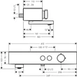 Kép 2/2 - HANSGROHE SHOWER TABLET SELECT KÁDTERMOSZTÁT 400 MATTFEKETE 24340670