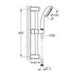 Grohe TEMPESTA 100 RUDAS ZUHANYGARNITÚRA, 1 FÉLE VÍZSUGARAS KÉZIZUHANNYAL 27853001