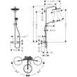 Kép 2/2 - HANSGROHE CROMA SELECT S SHOWER PIPE 280 ARANY