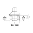 CSEMPESZELEP 1/2" MOF. PIROS 164-0015-00