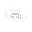 GÖMBCSAP GÁZ 1/2"KB+TOLDATTAL FLEXUM MOFÉM113-0066-10