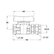GÖMBCSAP+ZÁRÓ SZELEPPEL 1/2"KB MOFÉM FLEXUM 113007435