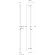 RAVAK Chrome Állítható zuhanytartó rúd, 70 cm, X07P013