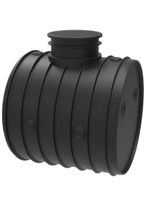 POLYDUCT 2500L FEKVŐ TARTÁLY FEDLAPPAL, TÖMITÉSSEL 
