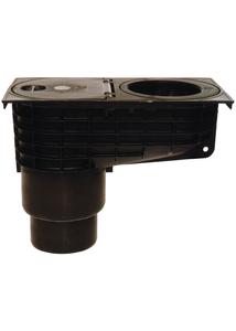 HL660/2 Minimax esővíz süllyesztőszekrény DN110/125 lombfogó kosárral, d 75-110mm illesztő gyűrűkkel és mechanikus bűzzárral