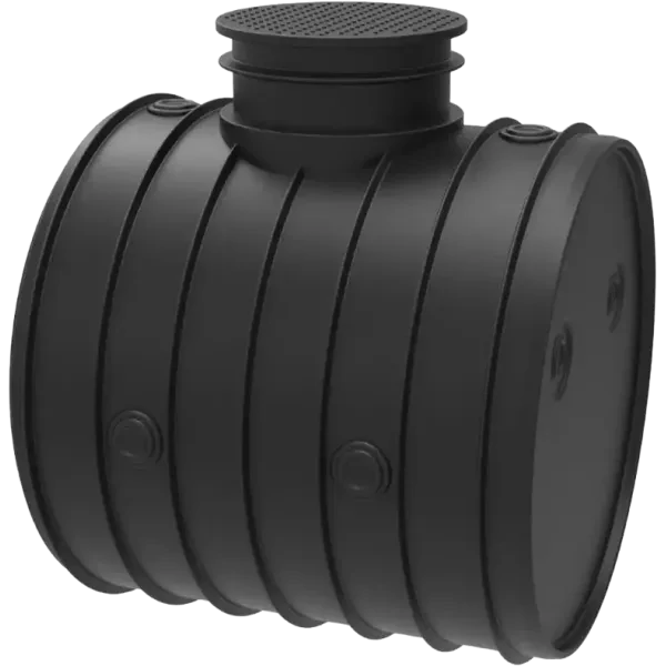 POLYDUCT 2500L FEKVŐ TARTÁLY FEDLAPPAL, TÖMITÉSSEL 