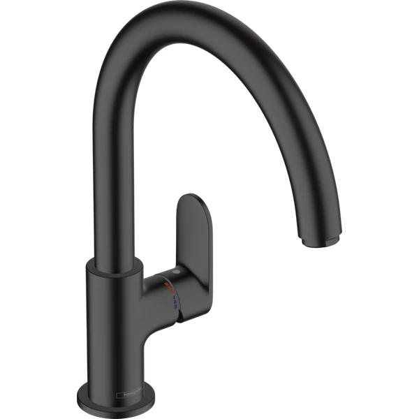 HANSGROHE VERNIS BLEND M35 KONYHAI CSAPTELEP  ELFORGATHATÓ KIFOLYÓVAL MATT FEKETE