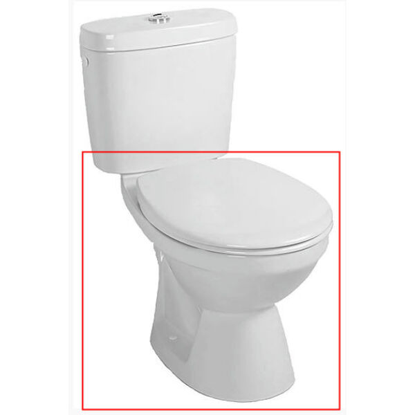 Alföldi Saval 2.0 alsó kifolyású, mélyöblítésű monoblokk WC, tartály nélkül 7090 09 01 (70900901)