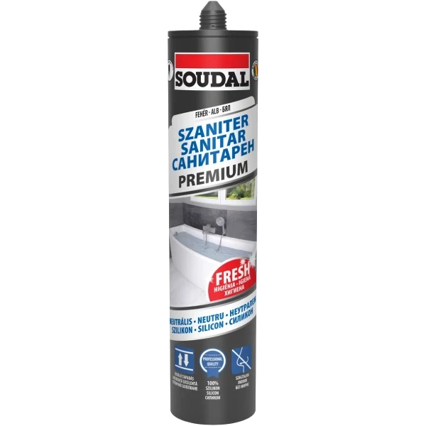 SOUDAL SZAN.SZILIKON PREMIUM FEH 280ml
